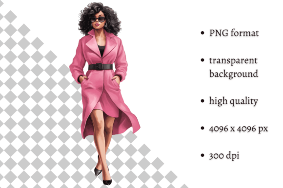 Download Fashion Lady Boss in Pink PNG Clipart - Pink png clipart Collection