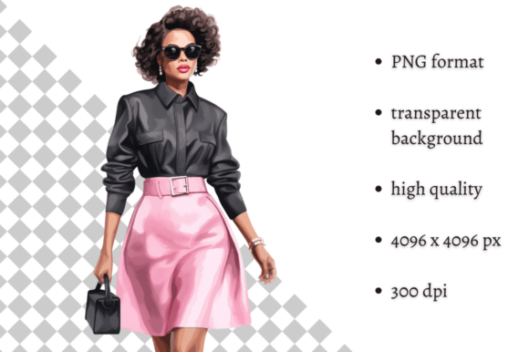 Download Fashion Lady Boss in Pink PNG Clipart - Pink png clipart Collection