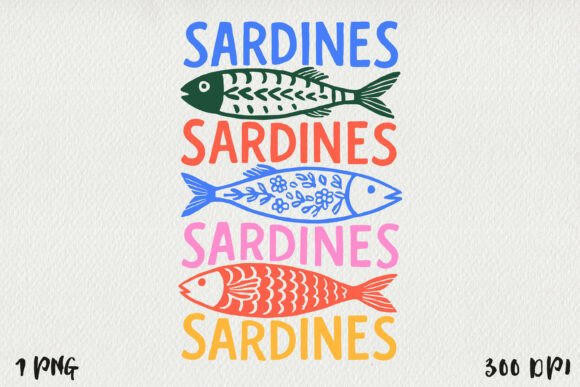 Download Sardines Minimalist Fish, Quirky Coastal - Minimal Collection