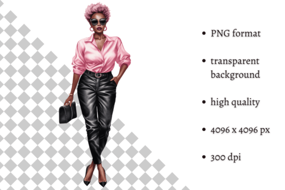 Download Fashion Lady Boss in Pink PNG Clipart - Pink png clipart Collection