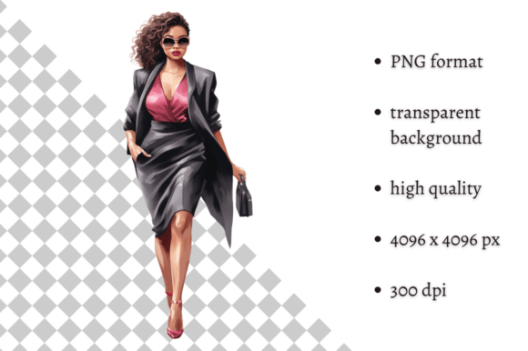 Download Fashion Lady Boss in Pink PNG Clipart - Pink png clipart Collection