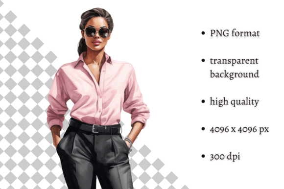 Download Fashion Lady Boss in Pink PNG Clipart - Pink png clipart Collection
